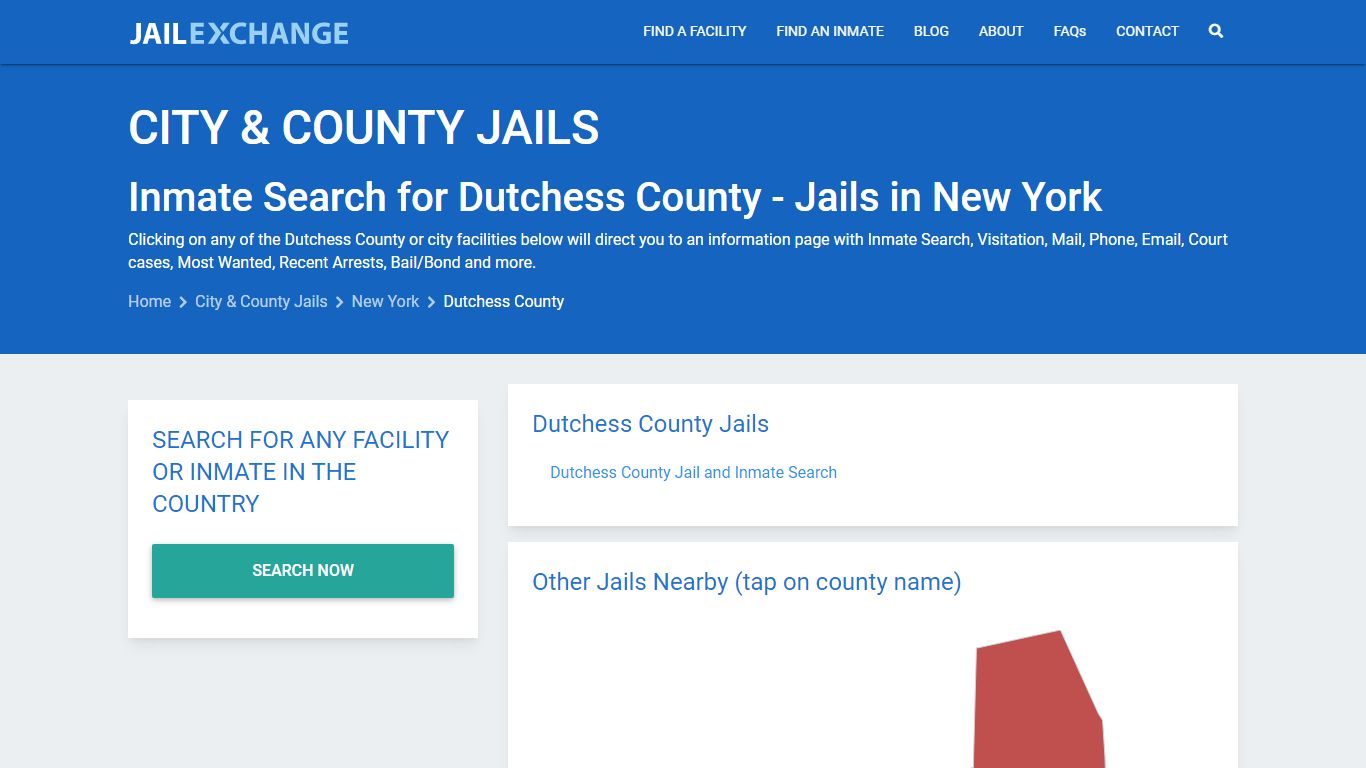 Inmate Search for Dutchess County | Jails in New York - Jail Exchange